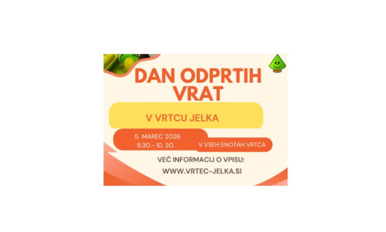 dan odprtih vrat vrtec jelka