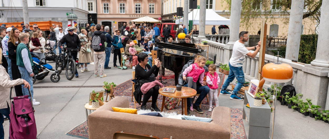 Dnevna soba na Čevljarskem mostu, foto Turizem Ljubljana