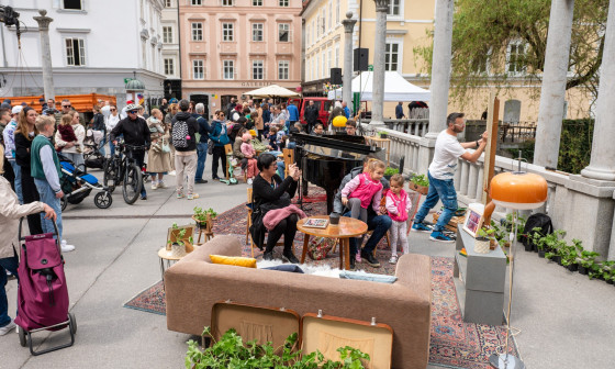 Dnevna soba na Čevljarskem mostu, foto Turizem Ljubljana