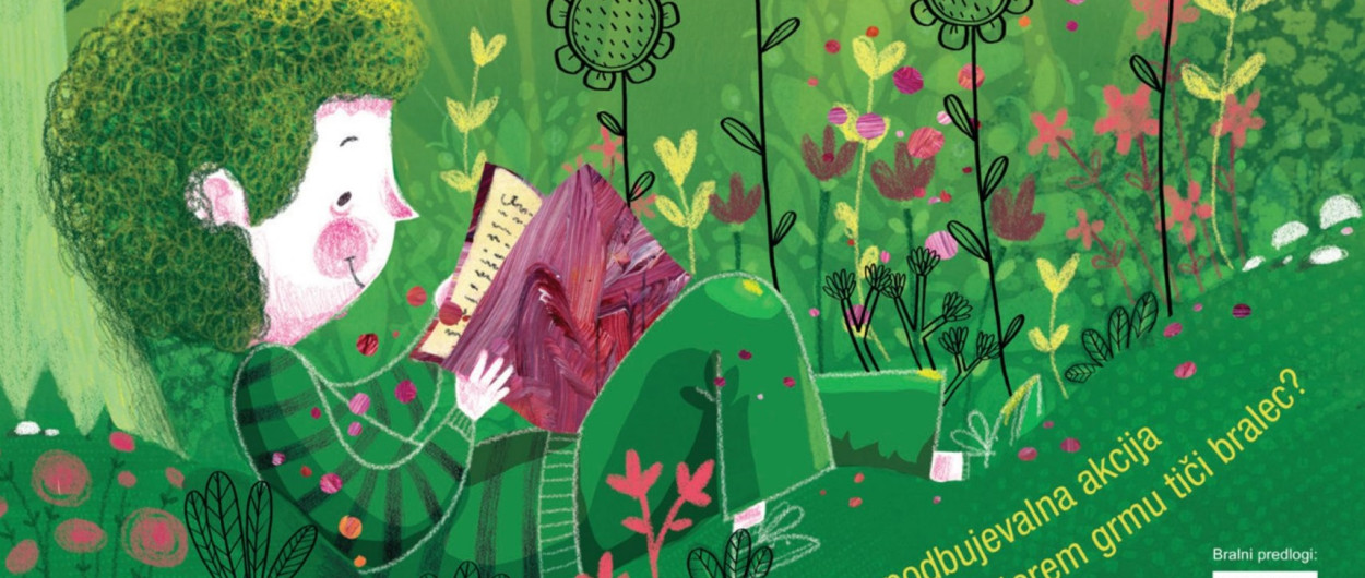 Ilustracija ob mednarodnem dnevu knjig za otroke, ilustracija: Sandra Eleftheriou, vir: MKLJ