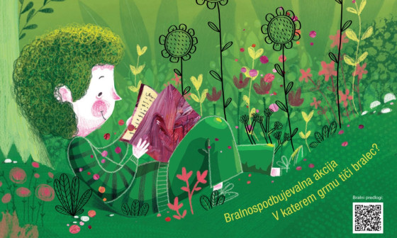 Ilustracija ob mednarodnem dnevu knjig za otroke, ilustracija: Sandra Eleftheriou, vir: MKLJ