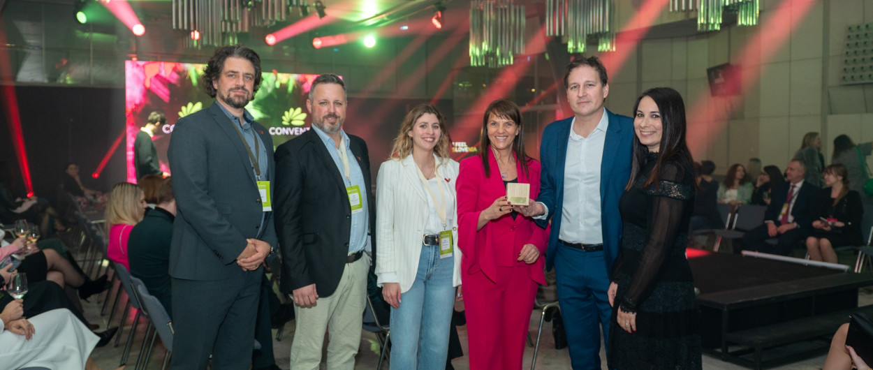 Prejem nagrade Kongresna zvezda, Conventa, foto: Matevž Peršin, Turizem Ljubljana