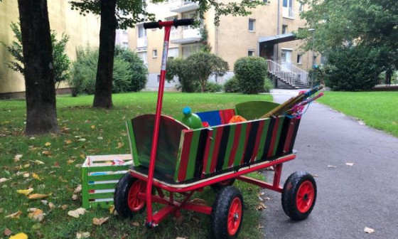 Igrovoz igrišče na Vrtačifoto Nejc Trampuž vir IPOP, KD prostoRož