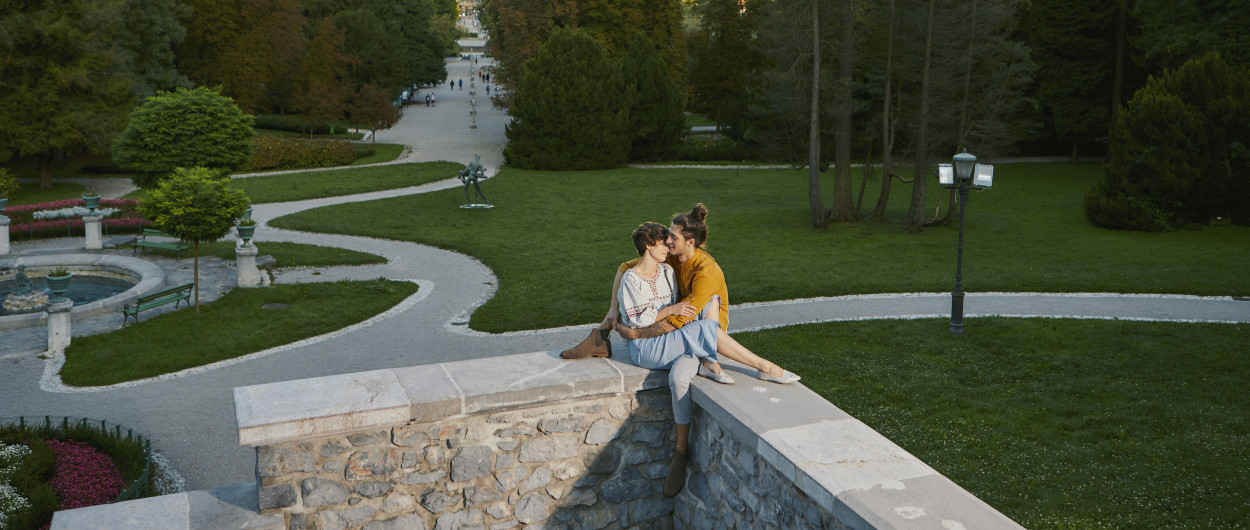 zaljubljenca v Tivoliju 