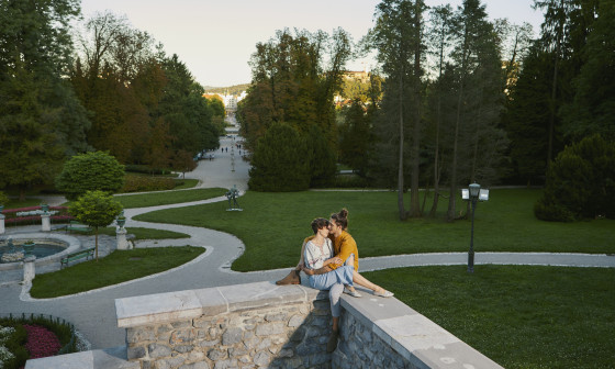 zaljubljenca v Tivoliju 