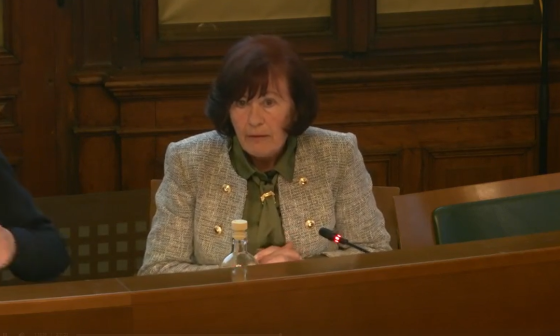 Predsednica Nadzornega odbora MOL Marija Horvat na 28. seji