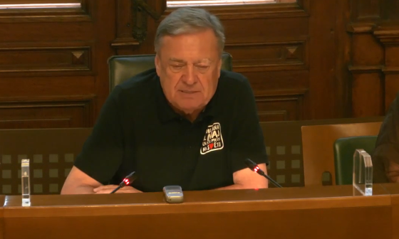 Novinarska konferenca, na sliki župan MOL
